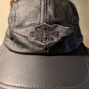 Harley-Davidson Black Leather Hat